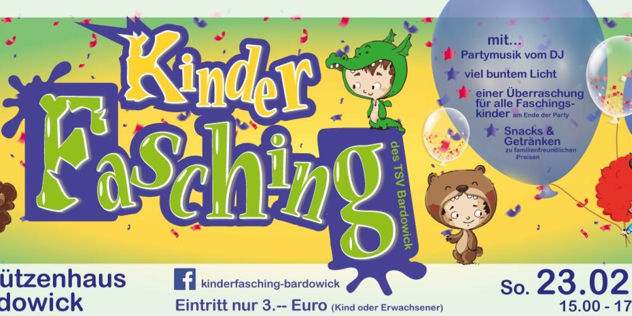 Kinderfasching 2025 beim TSV Bardowick