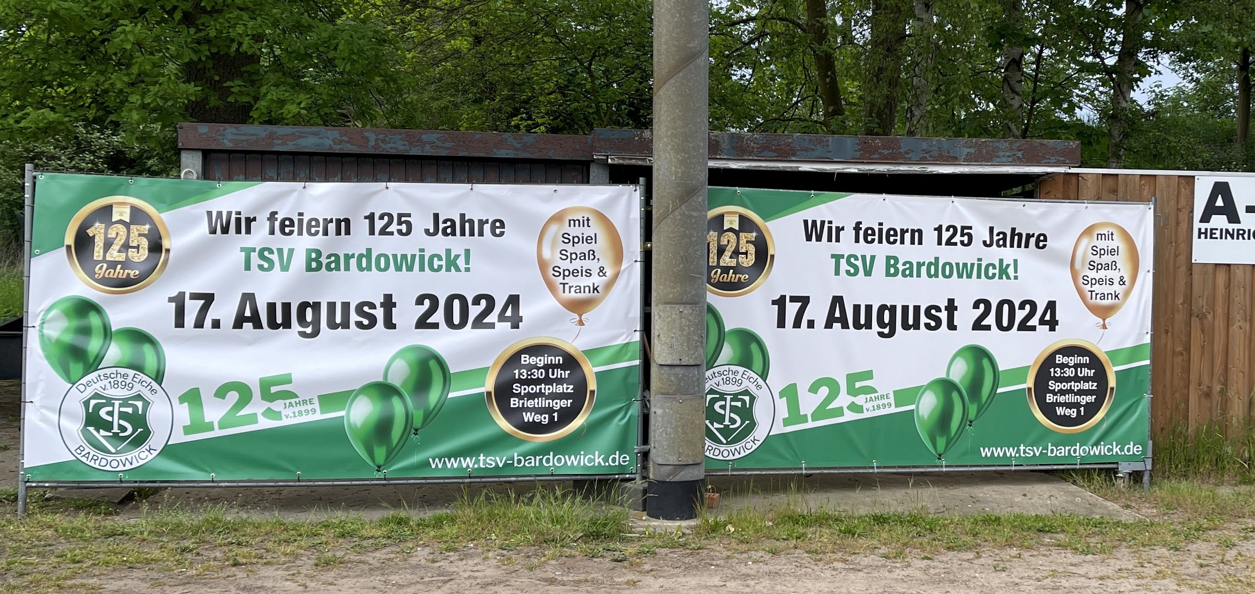 TSV 125 Jahre Banner Sportplatz
