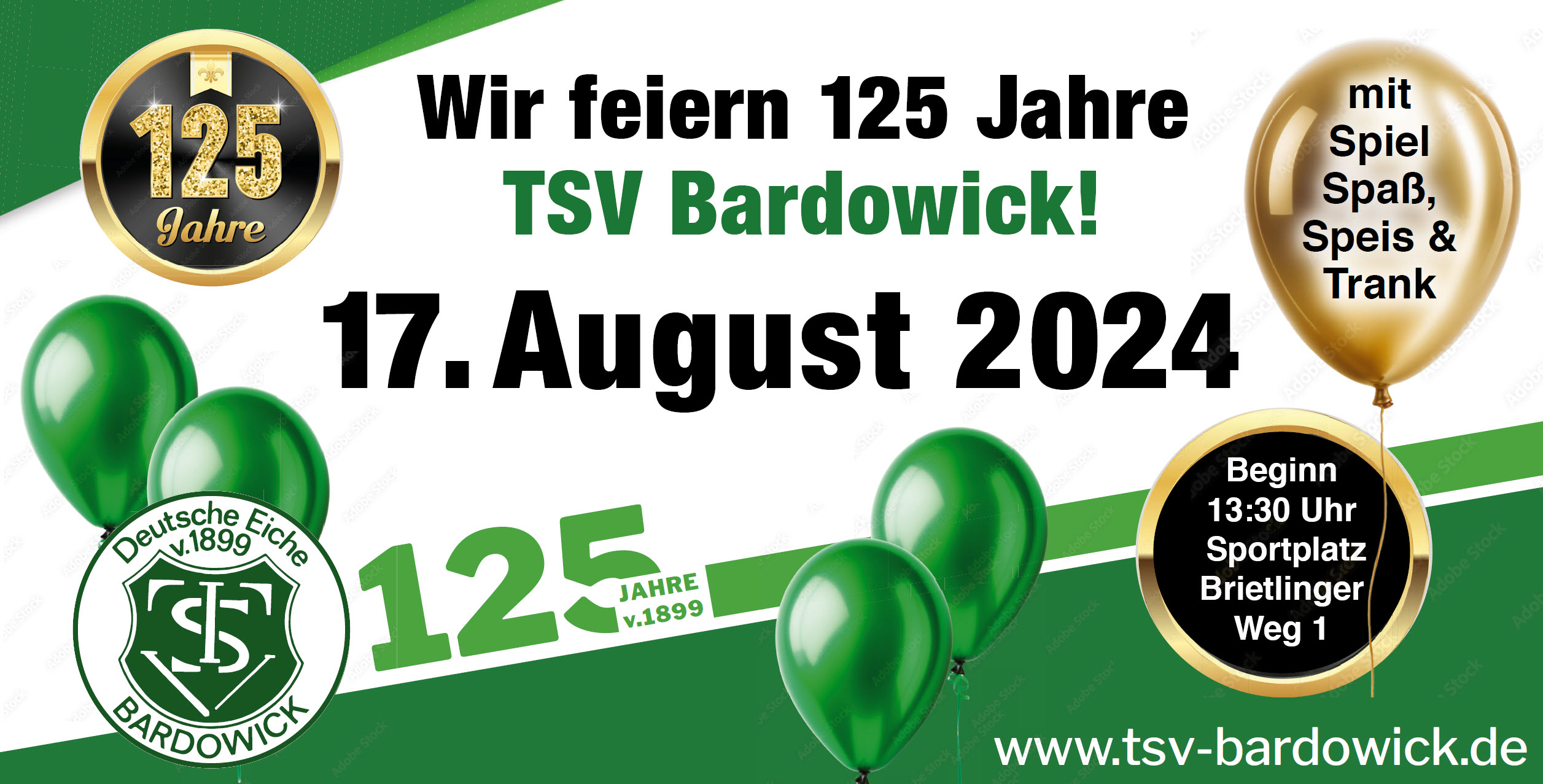 TSV 125 Jahre Banner