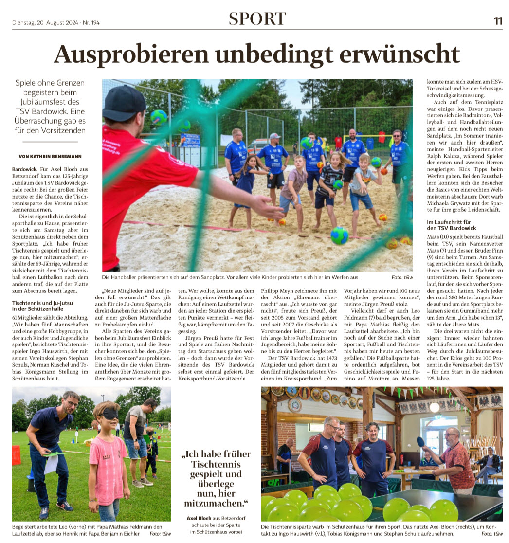 TSV LZ Bericht 125Jahre