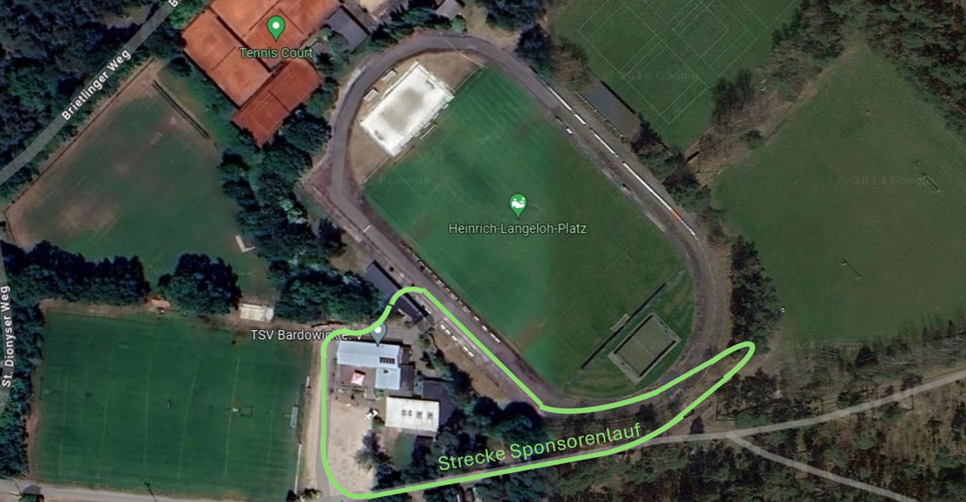 TSV Sponsorenlauf Strecke 125