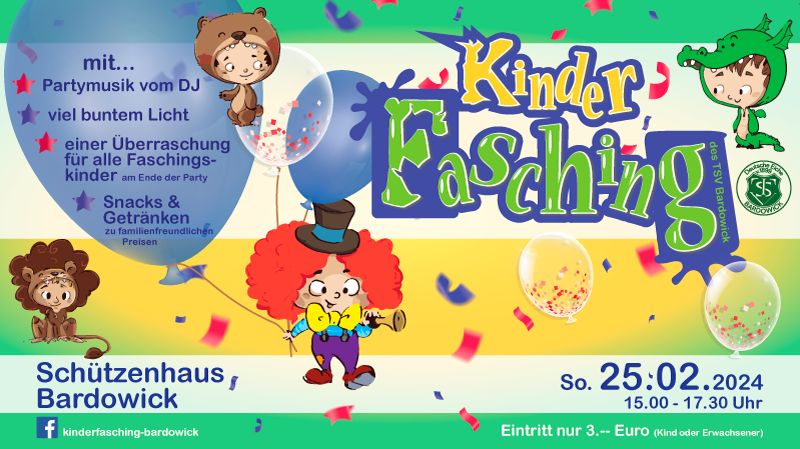 TSVBardowick Kinder Fasching 2024