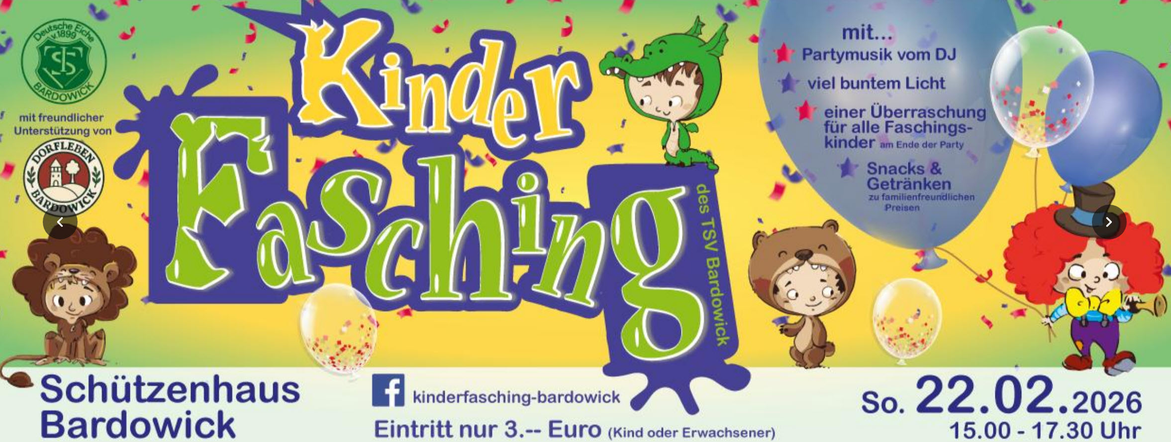 TSV Plakat Kinderfasching 2025
