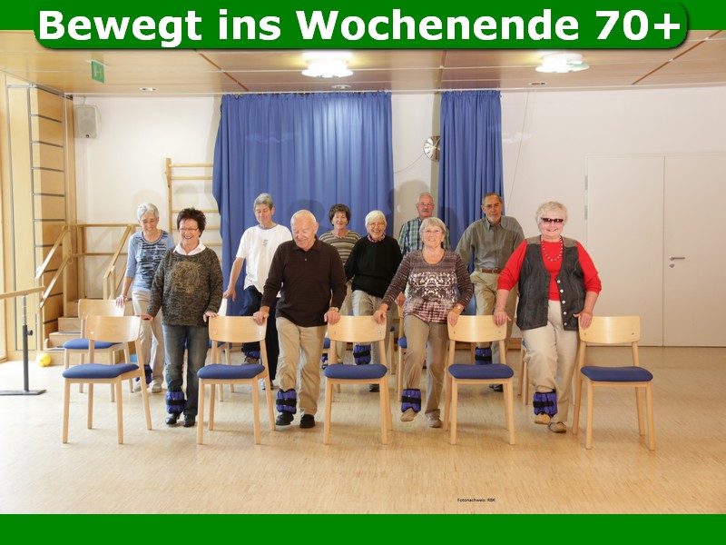 Bewegt ins Wochenende-70+